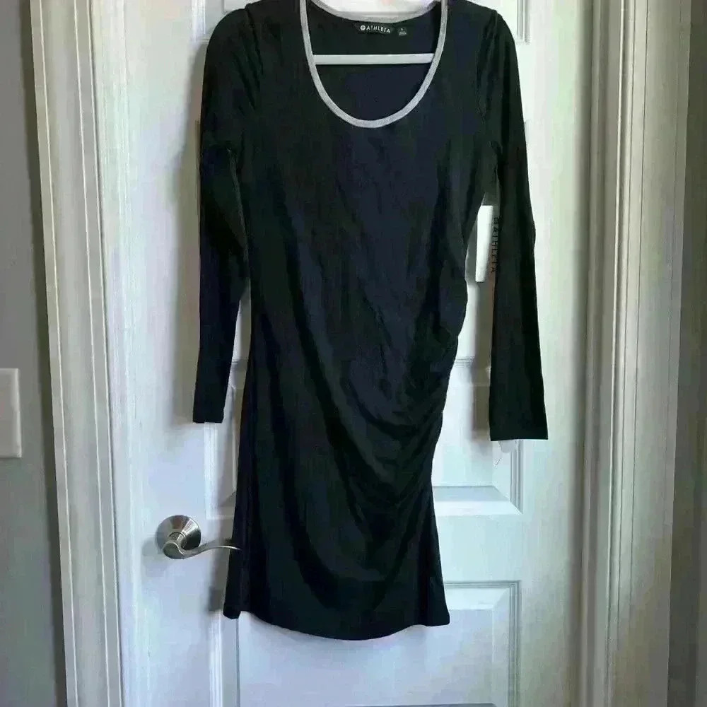 Athleta Carefree Long Sleeve Dress New NWT Size S Small